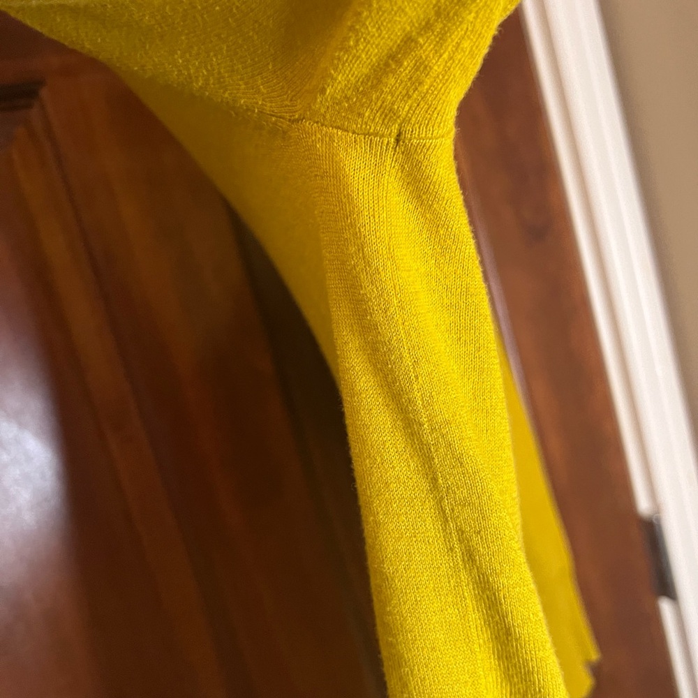 J. Crew Women's Mustard Ruffle Cardigan - Picture 11 of 12